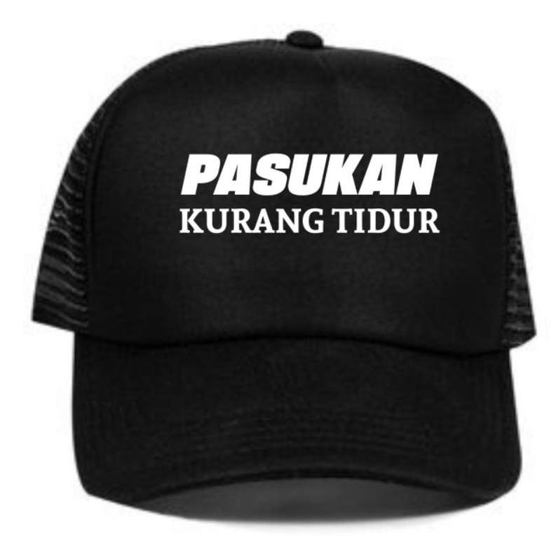 (COD) TERLARIS TERMURAH / Custom Topi Trucker PASUKAN KURANG TIDUR / Custom Murah