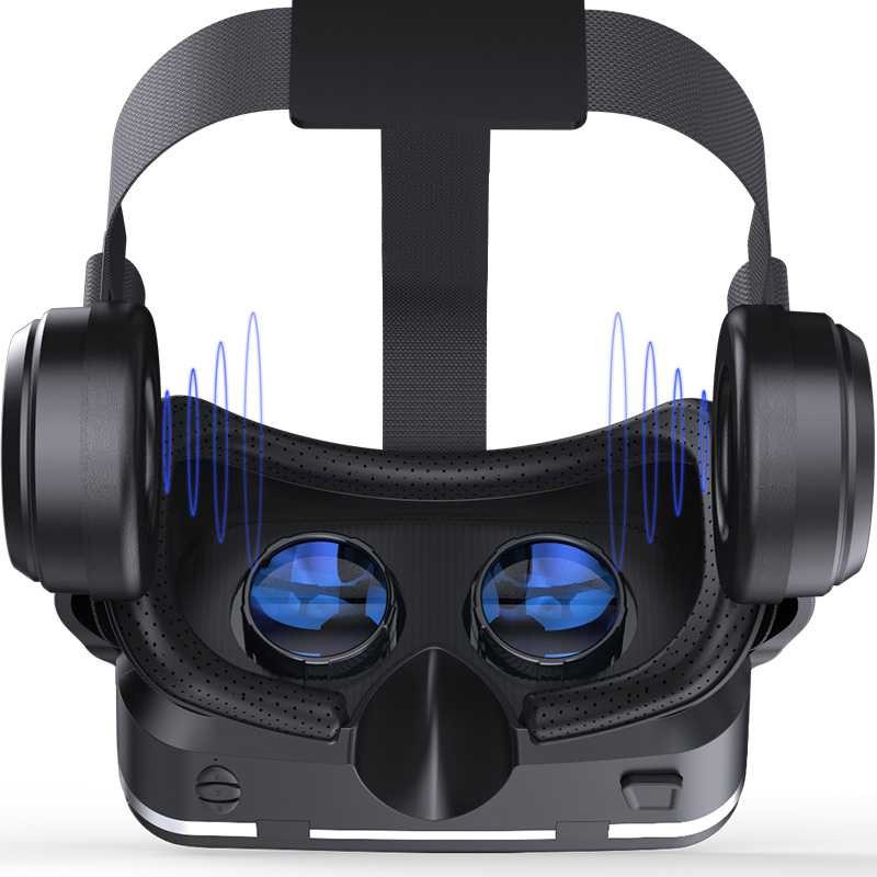 VR SHINECON VIRTUAL REALITY GLASSES VR BOX HELMET 3D 360 with headphone