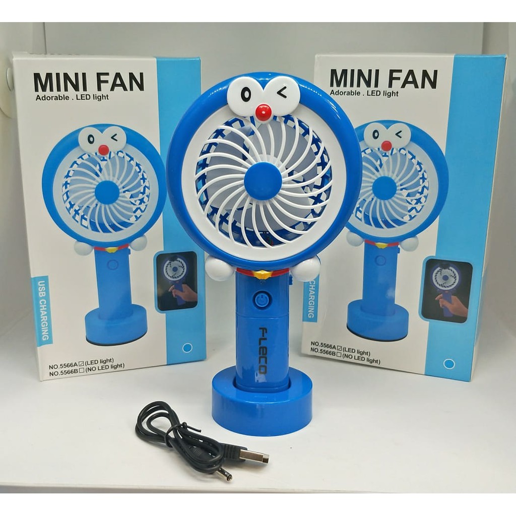 KIPAS ANGIN MINI FAN KIPAS PORTABLE KIPAS ANGIN GENGGAM KARAKTER LUCU