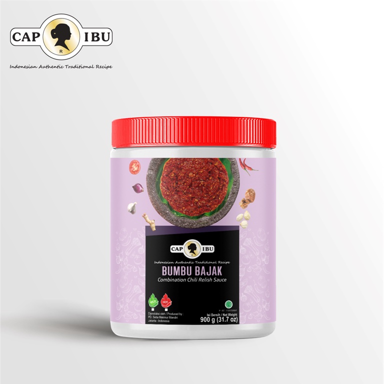 CAP IBU Sambal Bajak Kemasan Pot