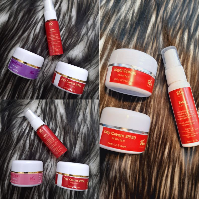 Via.Beauty - Paket whitening glowing tanpa facial wash (flek&acne ringan)