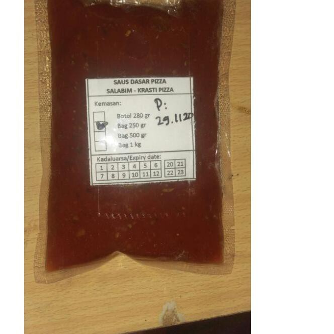 

DE9★ Saus Pizza Salabim , Saus Dasar Pizza, 250 gram - KRasti Pizza Recommended