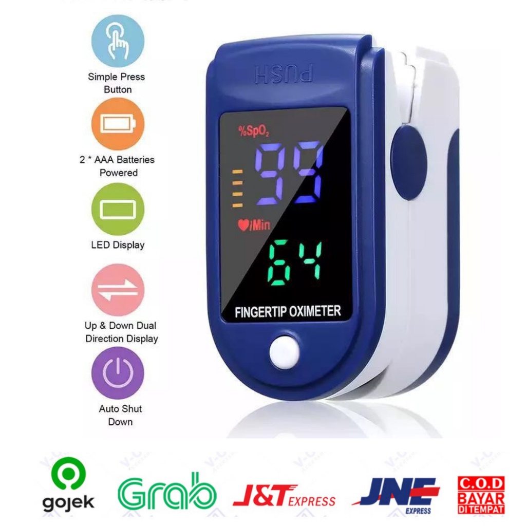OXIMETER FINGERTIP PULSE OXIMETER LK88 XY-010 alat Ukur Kadar Oksigen Detak Jantung Oksimeter spO2