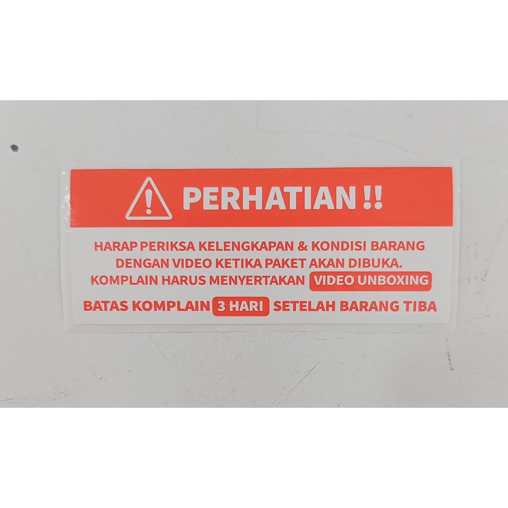 

STIKER VIDEO UNBOXING UNTUK ONLINESHOP / STIKER ONLINESHOP 8,5 cm x 3,5cm
