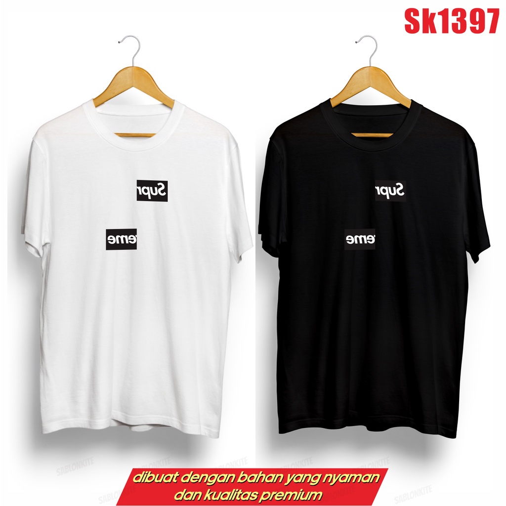 MURAH!!! KAOS KPOP SUGA SUPRIME KEPOTONG SK1397 UNISEX COMBED 30S