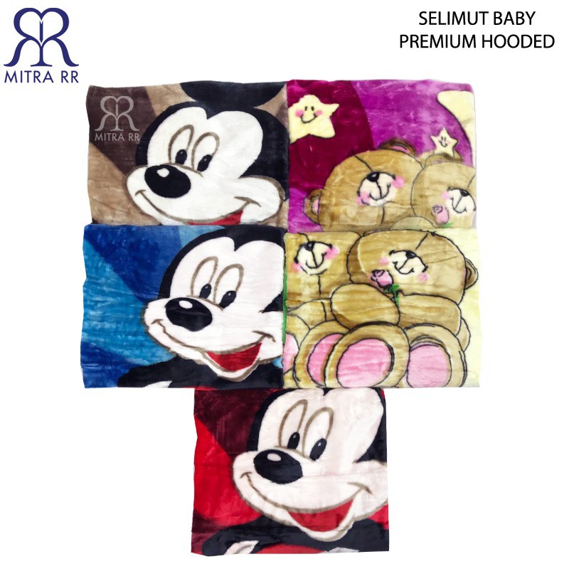 Selimut Bayi Premium Double Fleece Bulu Halus Ukuran 110x140