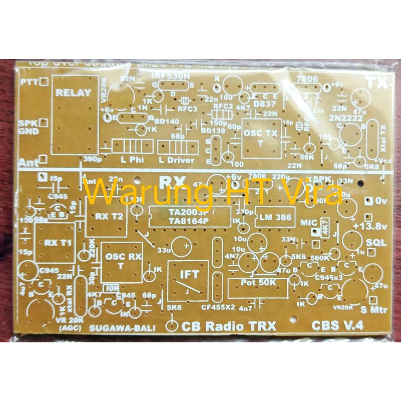 PCB transceiver AM CB 11 meter band
