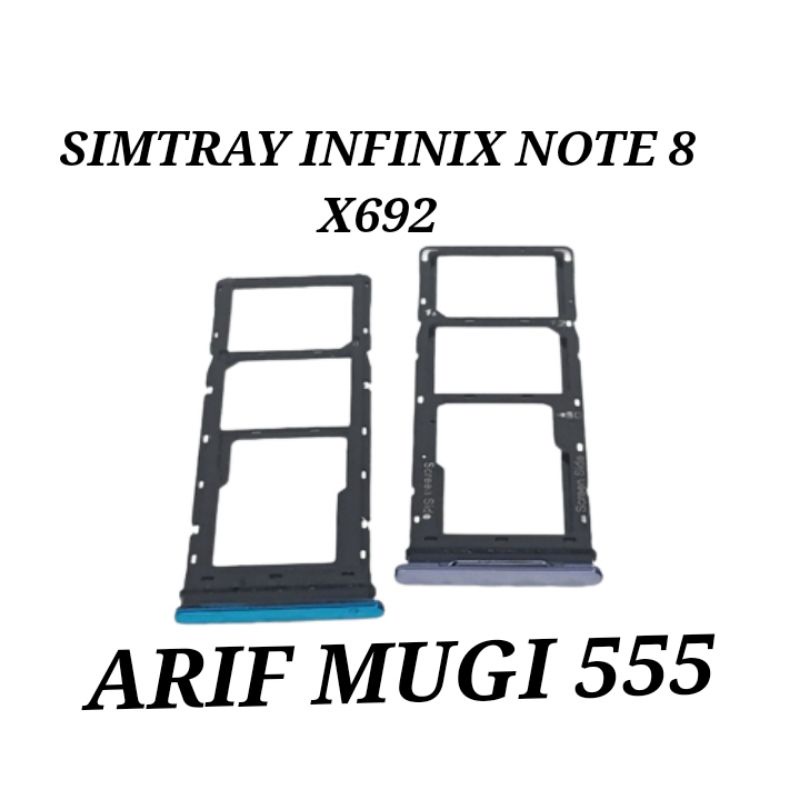 Simtray Simlock Slot Sim Card Tempat Kartu Infinix Note 8 X692 Original