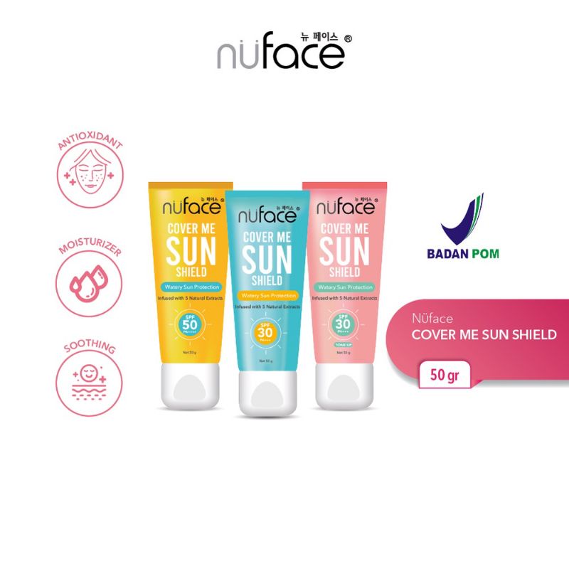 Nuface Cover Me Sun Shield SPF 30, 50 PA++++ 50 gr - Sunblock - Sunscreen