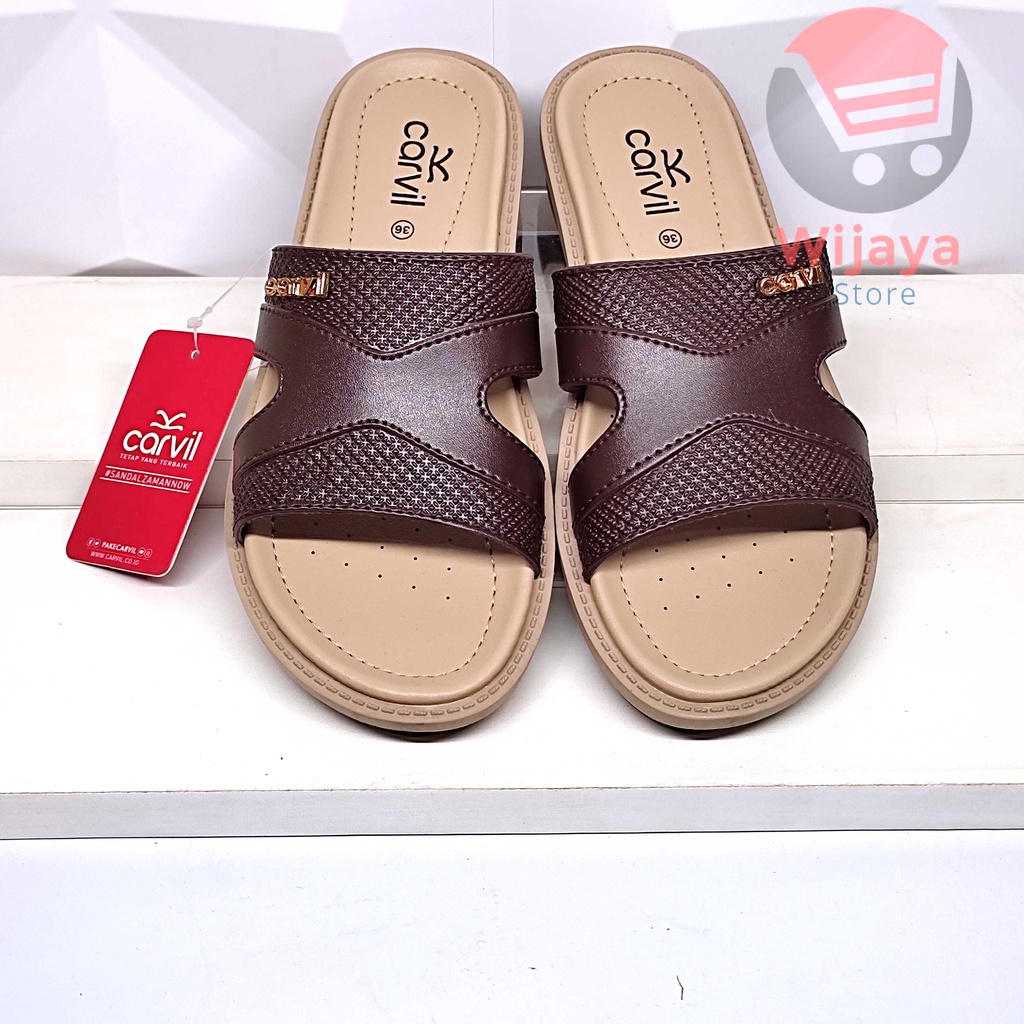 CARVIL ALVIDA SANDAL WANITA CARVIL ORIGINAL SENDAL SLOP SELOP CEWEK KASUAL CASUAL PEREMPUAN