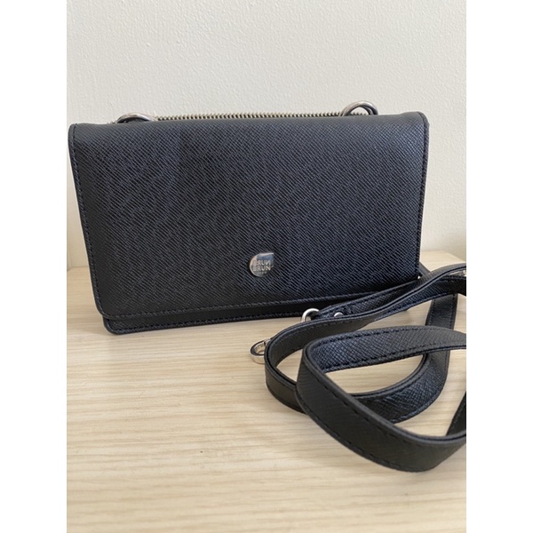 tas selempang hitam dompet brunbrun sling