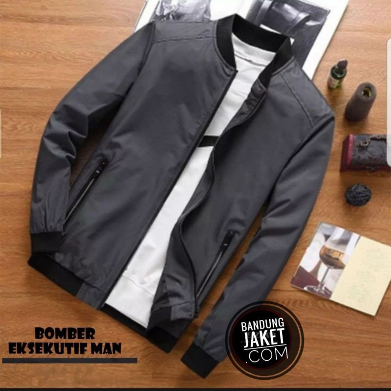 BOMBER MAN JACKET || BOMBER EKSEKUTIF MAN || JAKET BOMBER POLOS PRIA #BOM