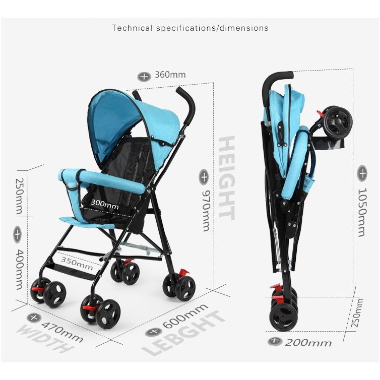 stroller lipat pliko