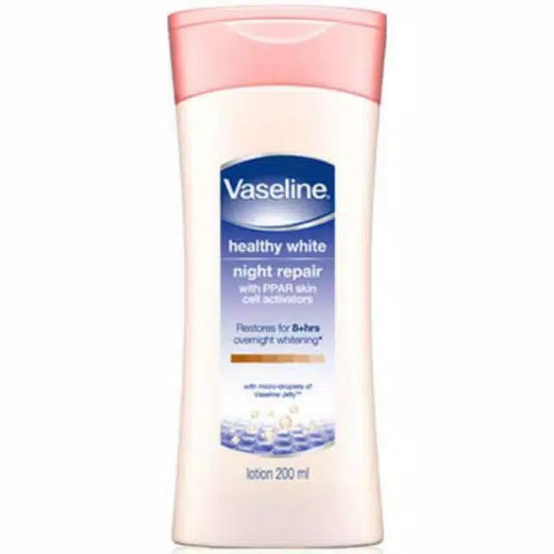 ❤GROSIR❤ Vaseline body lotion night repair 200ml