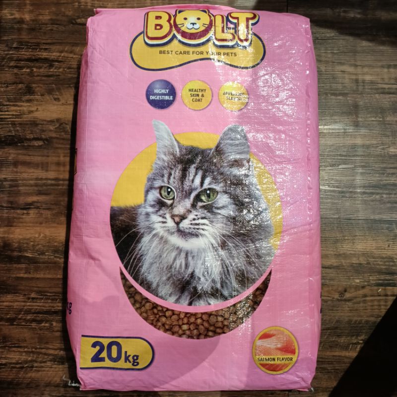 Bolt Cat Food Adult Salmon 20kg / Makanan Kucing Bolt Salmon ( BY GOSEND INSTAN )