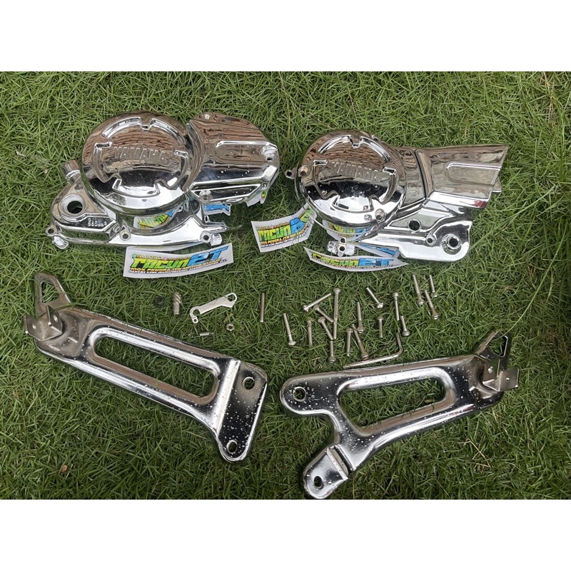 peket set bak blok kopling kalter Rx king new dudukan postep belakang Rx king NEW CROM
