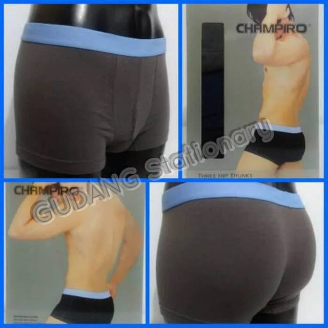 CHAMPIRO Boxer Trunks Pria [ isi 3 pcs ]