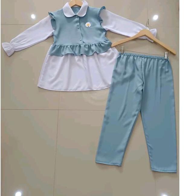 ¤ one set daisy baju anak perempuan stelan terbaru ㊣