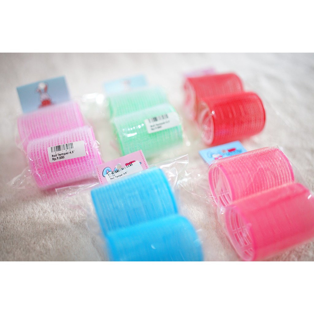 Roll Rambut Tempel, Gulungan Rambut, Rollan Tempel, Roll Tempel Isi 2 Pcs (9)