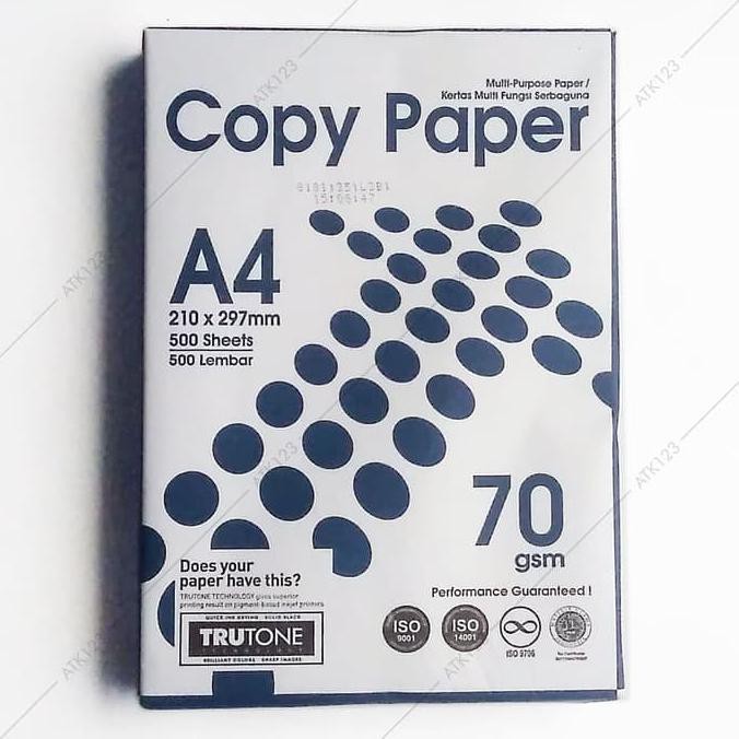 

KERTAS HVS A4 70 GSM - COPY PAPER KODE 470