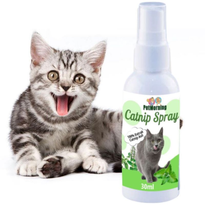 catnip spray anti stres kucing 30 ml