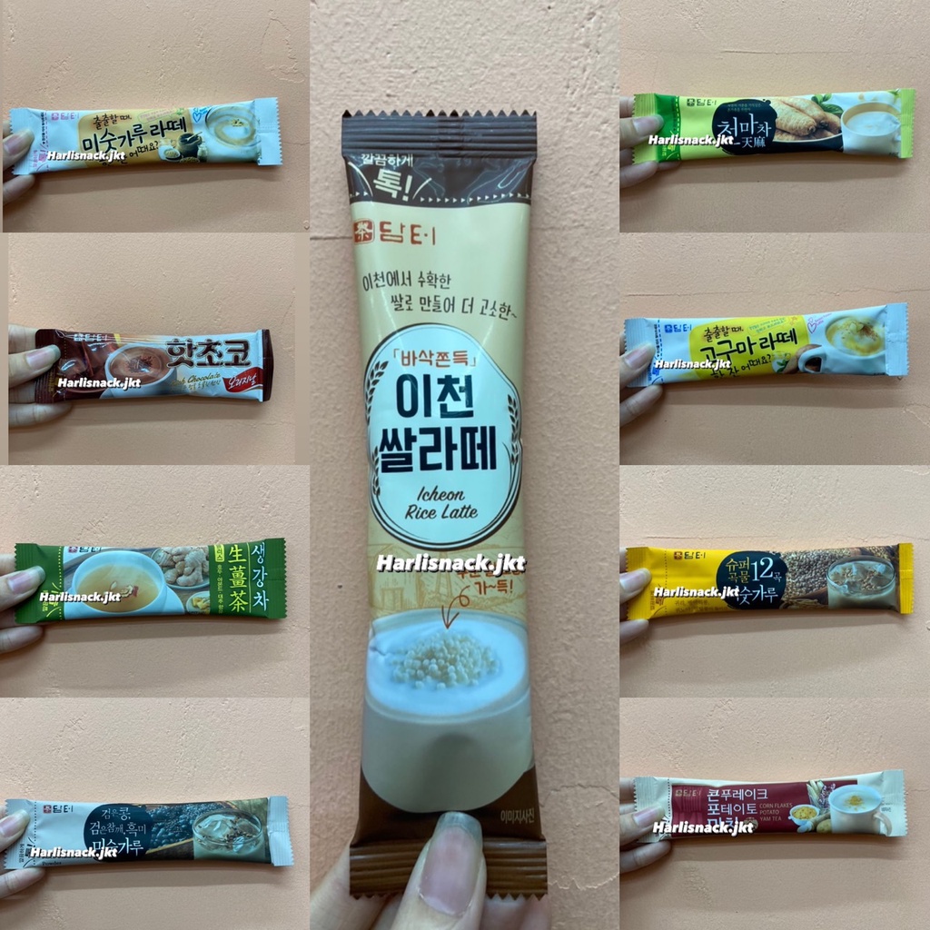 

DAMTUH GRAIN MIX POWDER / BLACK GRAIN / CORNFLAKE POTATO YAM TEA / SWEET POTATO LATTE / INCHEON RICE LATTE / GINGER DRINK / GASTRODIA ELATE TEA / HOT CHOCOLATE / ROAST GRAIN LATTE