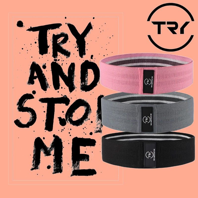 TRY Resistance Band Anti Slip Untuk Olahraga Lengan/Kaki || karet untuk olahraga atau alat bantu ola