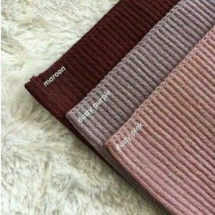 Daleman kerudung rajut salur premium polos( ciput annisa)