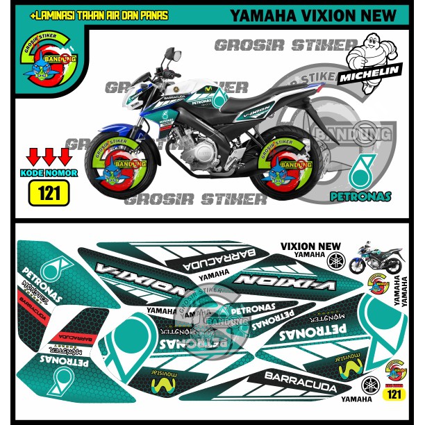STRIPING VARIASI YAMAHA VIXION NEW PETRONAS