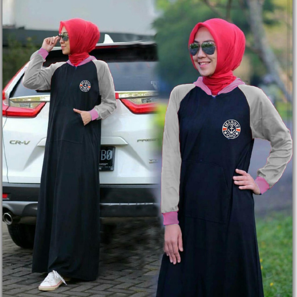 COD Long Dress Pakaian Wanita Dress Gamis Cassual Gamis Terbaru Fashion Wanita Muslimah Sleteing