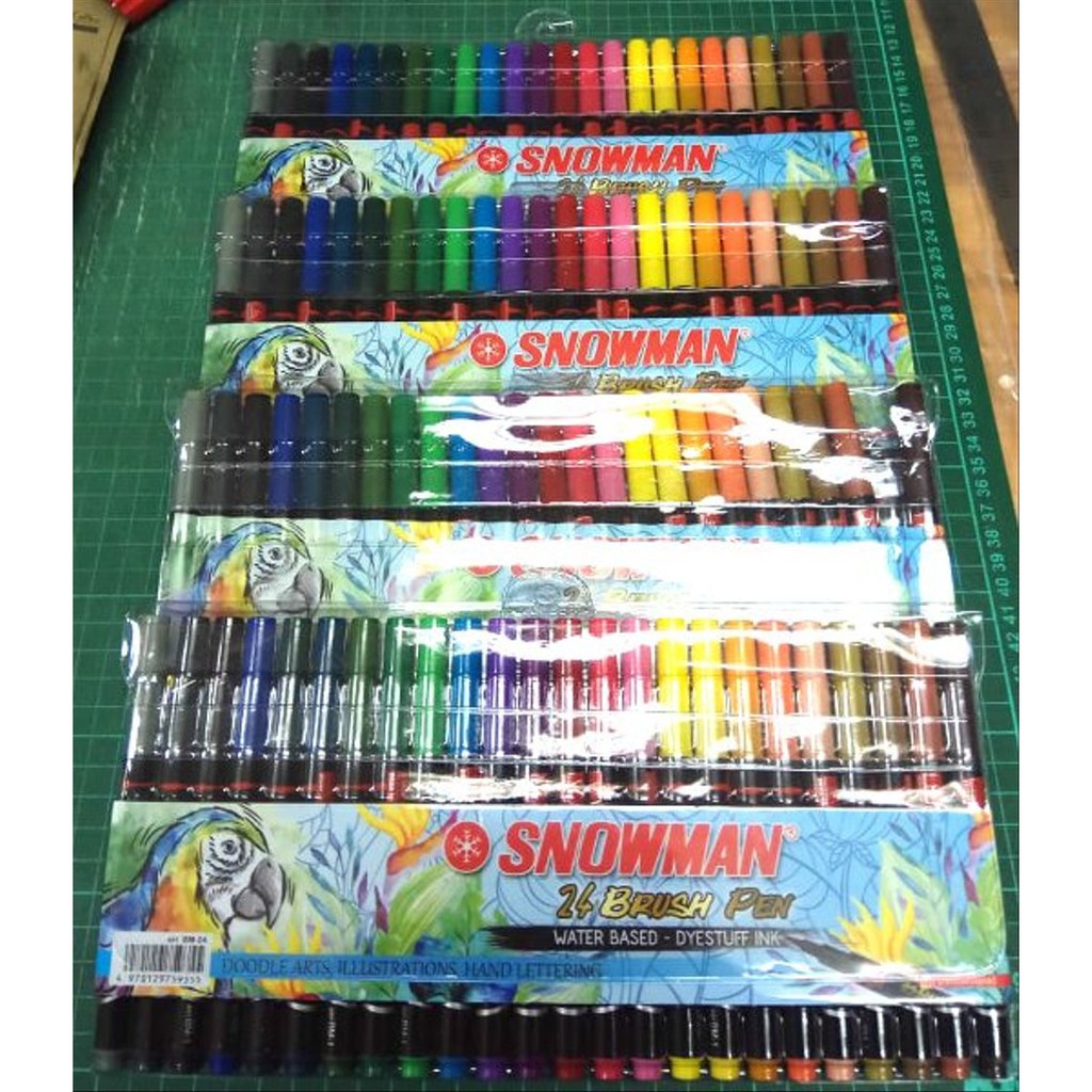 

[SET 24 WARNA] SNOWMAN BRUSHPEN BM 24 RB9