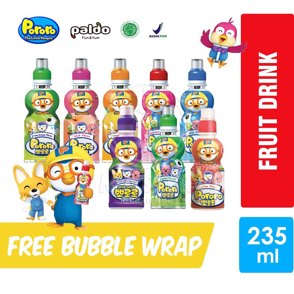 

Pororo Fruit Juice Drink / Tayo / Minuman Anak Rasa Buah [235 ml]