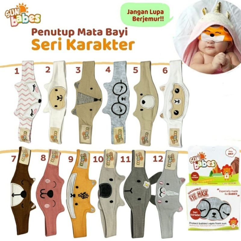 Sun babes penutup mata bayi/penutup mata bayi/penutup mata bayi untuk berjemur