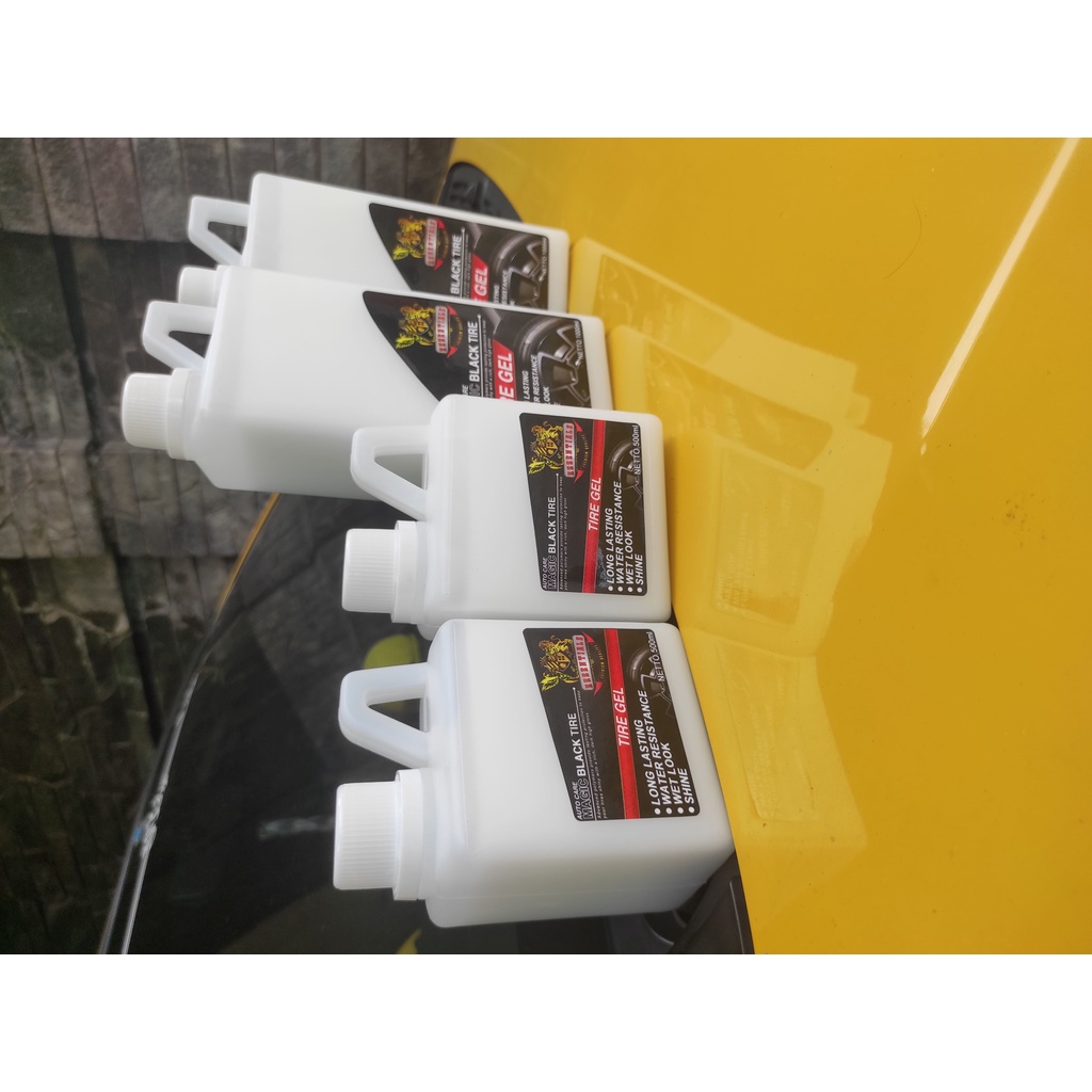 BAYAR DITEMPAT | COD | Semir Ban ESSENTIALS 500 mL | 1 Liter | Promo | Polish | Tire Gel Kualitas Terbaik | Premium | Terbaru | Auto Black | Shine | Kinclong | Wet Look | Hitam| Murah | Original | Terlaris | Mobil | Motor | MAGIC BLACK TIRE | Tahan Lama