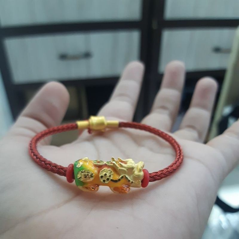 gelang tali import naga emas