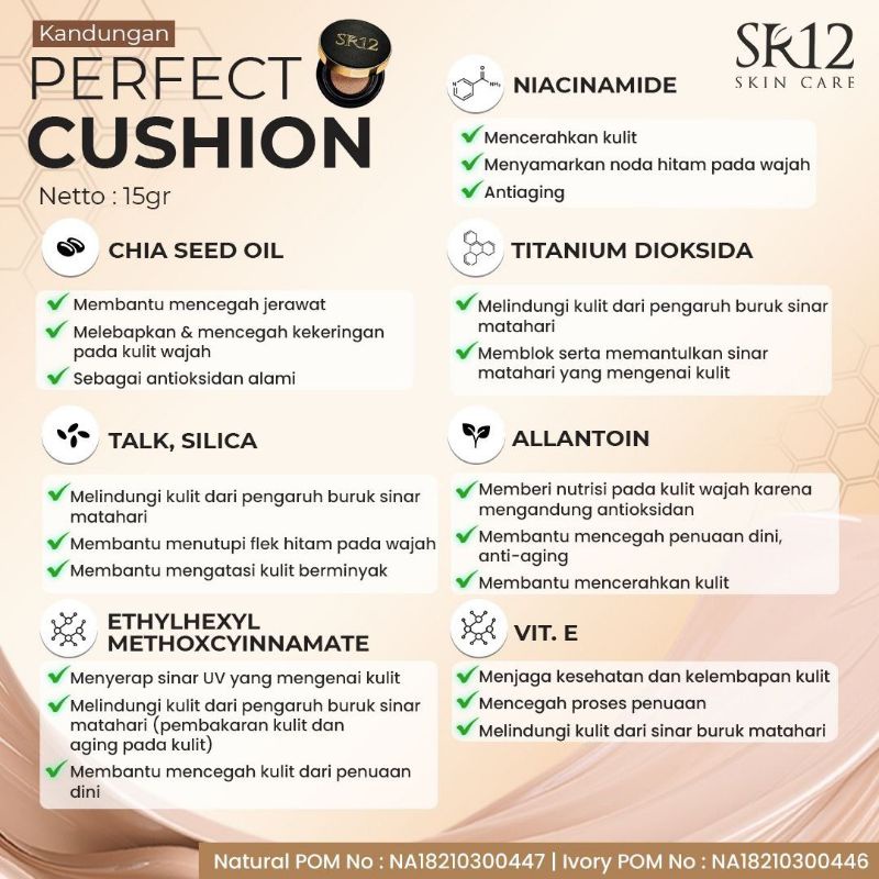 Perfect Cushion SR12 exp Desember 2023