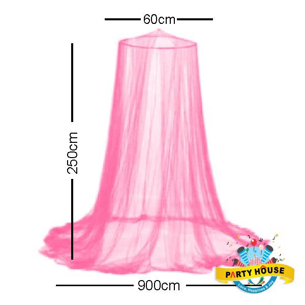 COD - C1 - Party House / Kelambu Tempat Tidur Bulat Gantung Anti Nyamuk 60cm x 250xm Kelambu Besar