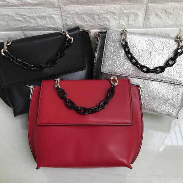 Tas cnk handle chain sling bag