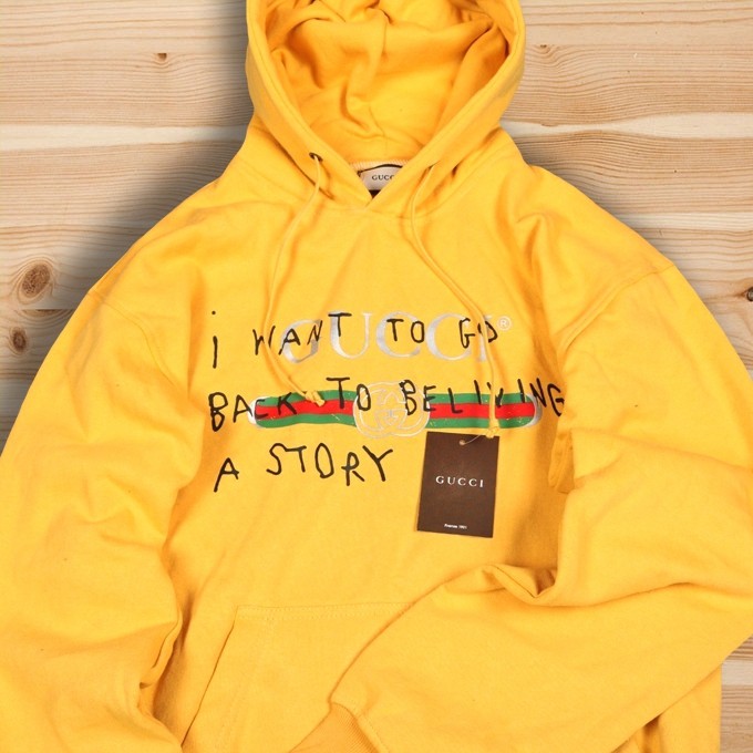 gucci sweatshirt yellow