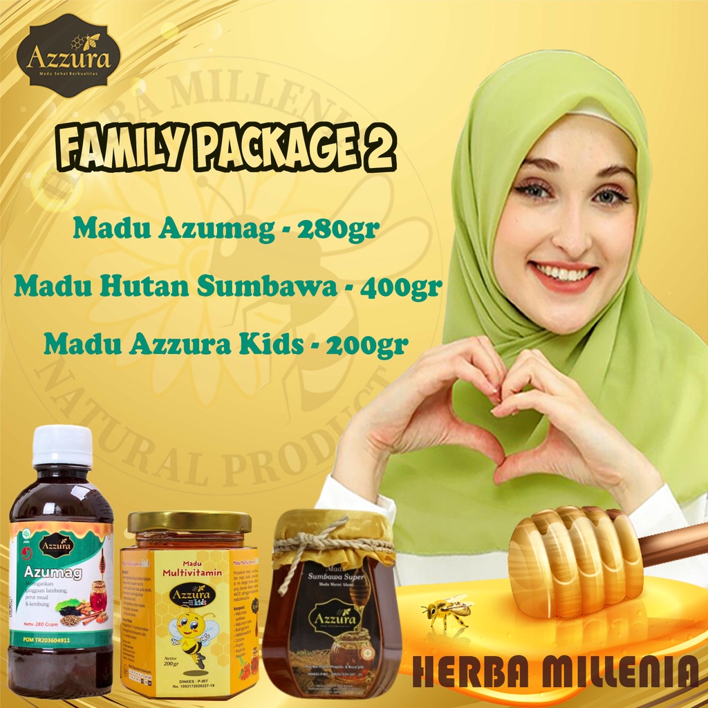 

Paket Keluarga Madu Asli Azzura 2 | Madu Hutan Sumbawa - Madu Azzura Kids - Madu Azumag