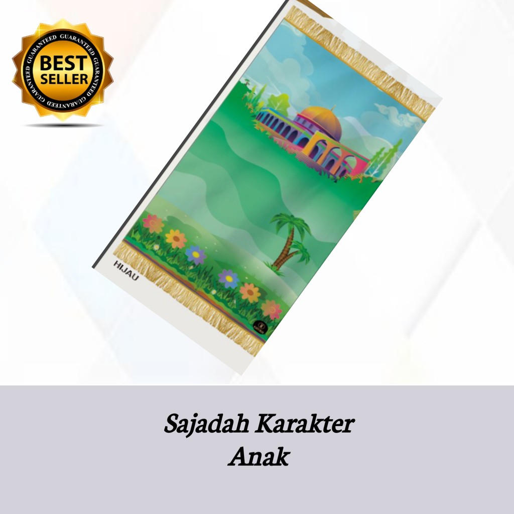 SAJADAH ANAK TERLARIS CAMEL MASJID DAN KABAH TEBAL HALUS BERBUSA BEST SELLER/BISA/COD