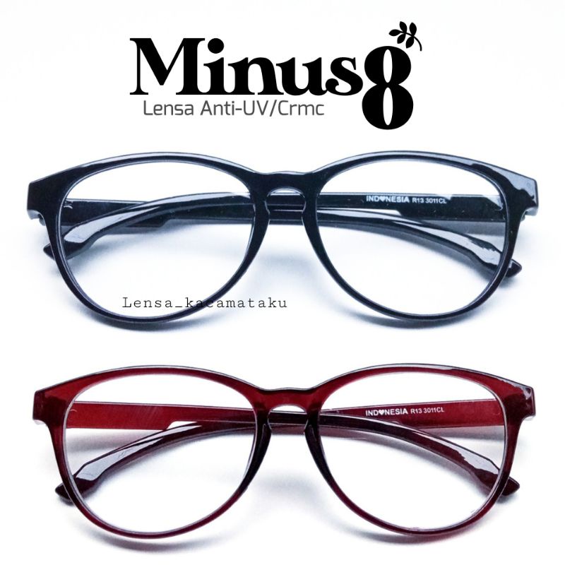 Kacamata Resep Custom Lensa Minus Silinder 8 7 6 5 4 3 2 1 Mines Min Cylinder Mins 1.5  0.5  Wanita 