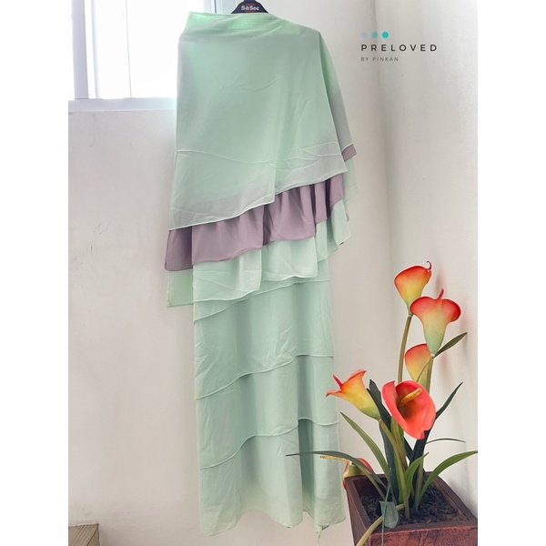 PL GAMIS SET + KHIMAR CERUTI LAYER