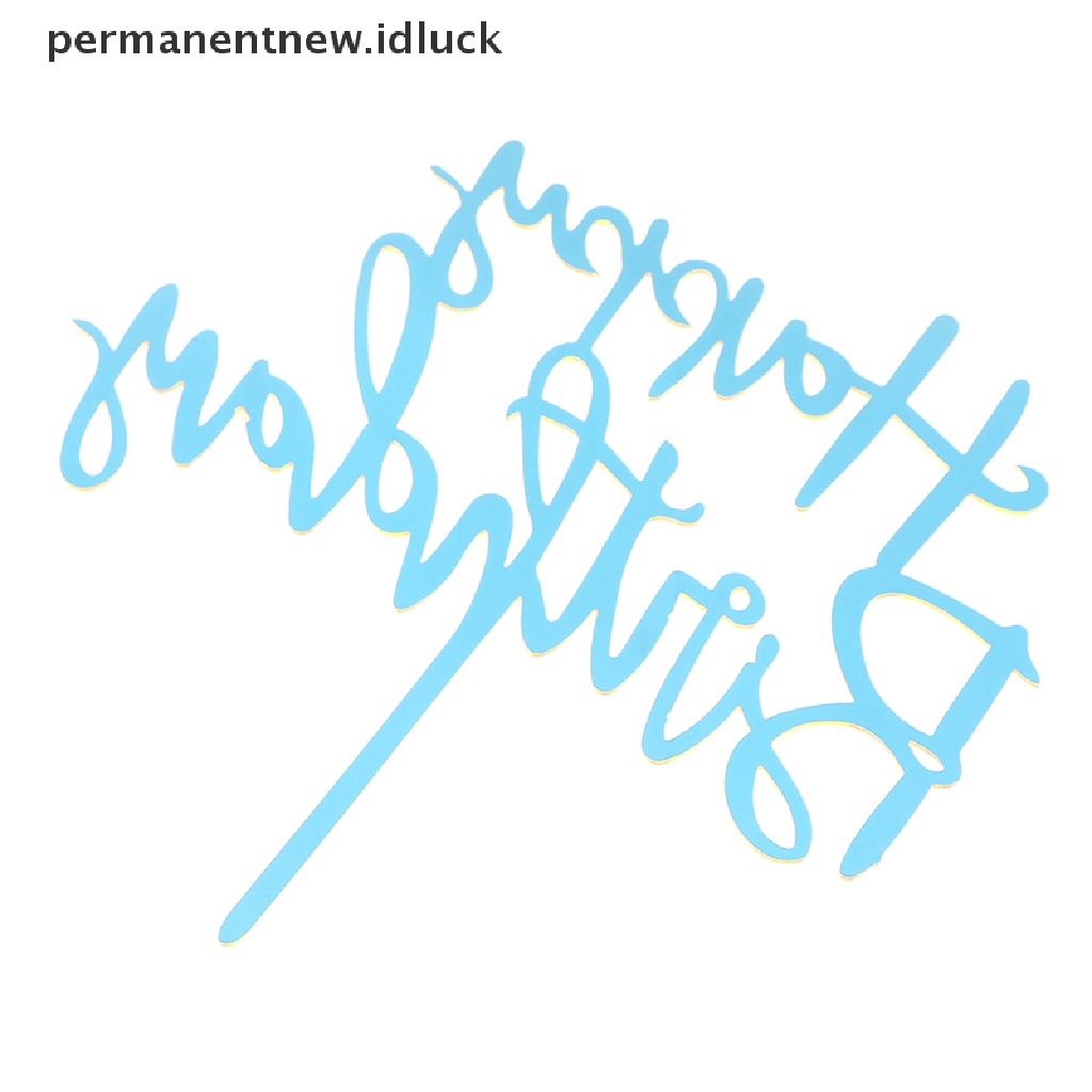 1 Pc Topper Kue Ulang Tahun Bahan Plastik Akrilik Untuk Dekorasi Pesta