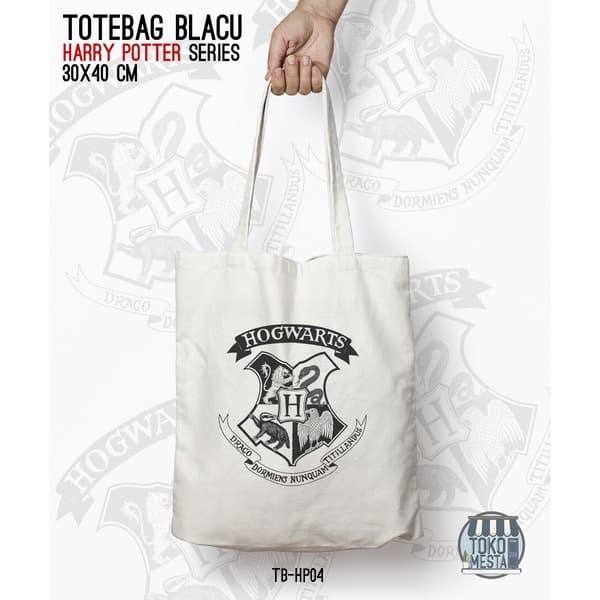 TOTE BAG BLACU 30X40 - HARRY POTTER SERIES.01