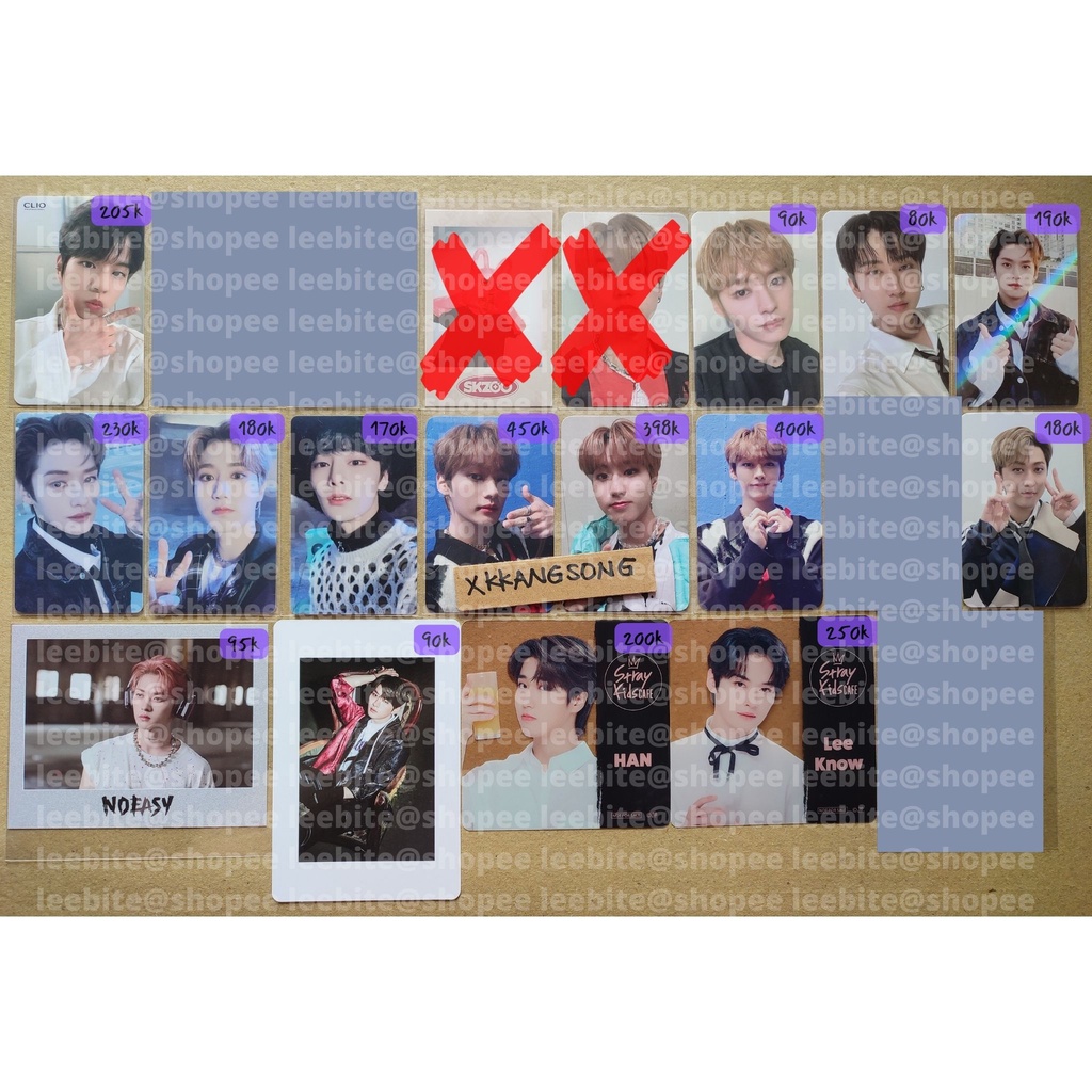 STRAY KIDS STRAYKIDS SKZ PHOTOCARD PC CLIO APPMUS APPLE MUSIC NOEASY LD SW LUCKY DRAW SOUNDWAVE CE C
