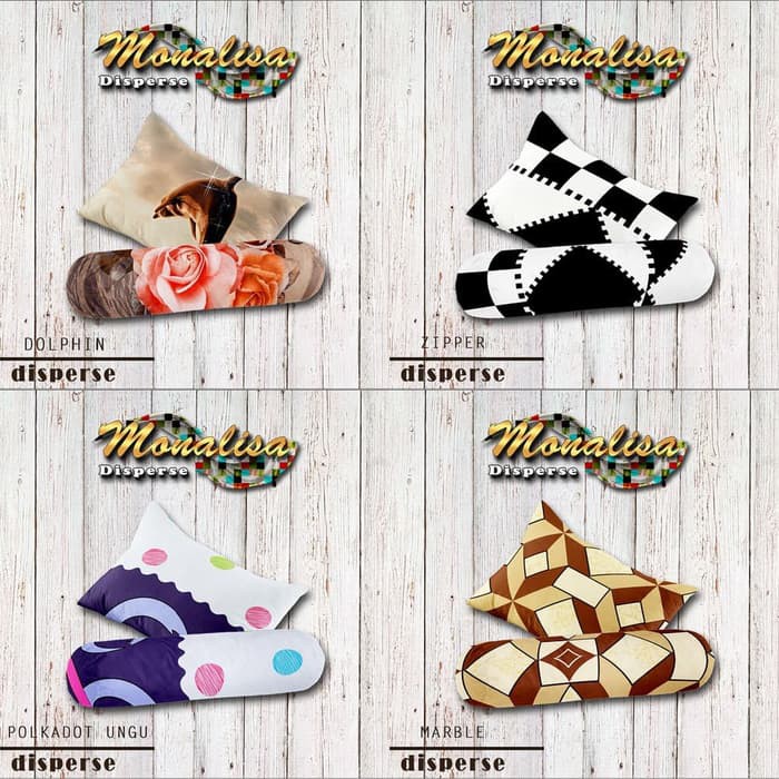 Sarung Bantal dan Guling Monalisa Disperse motif bola anak kartun dan dewasa