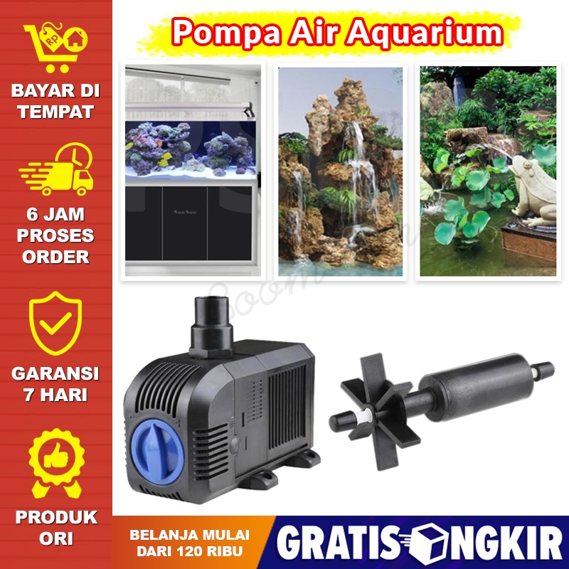 Pompa Air Aquarium Celup Water Pump Besar SUNSUN Pompa Air Aquarium Submersible Pump Fish Tank 20W