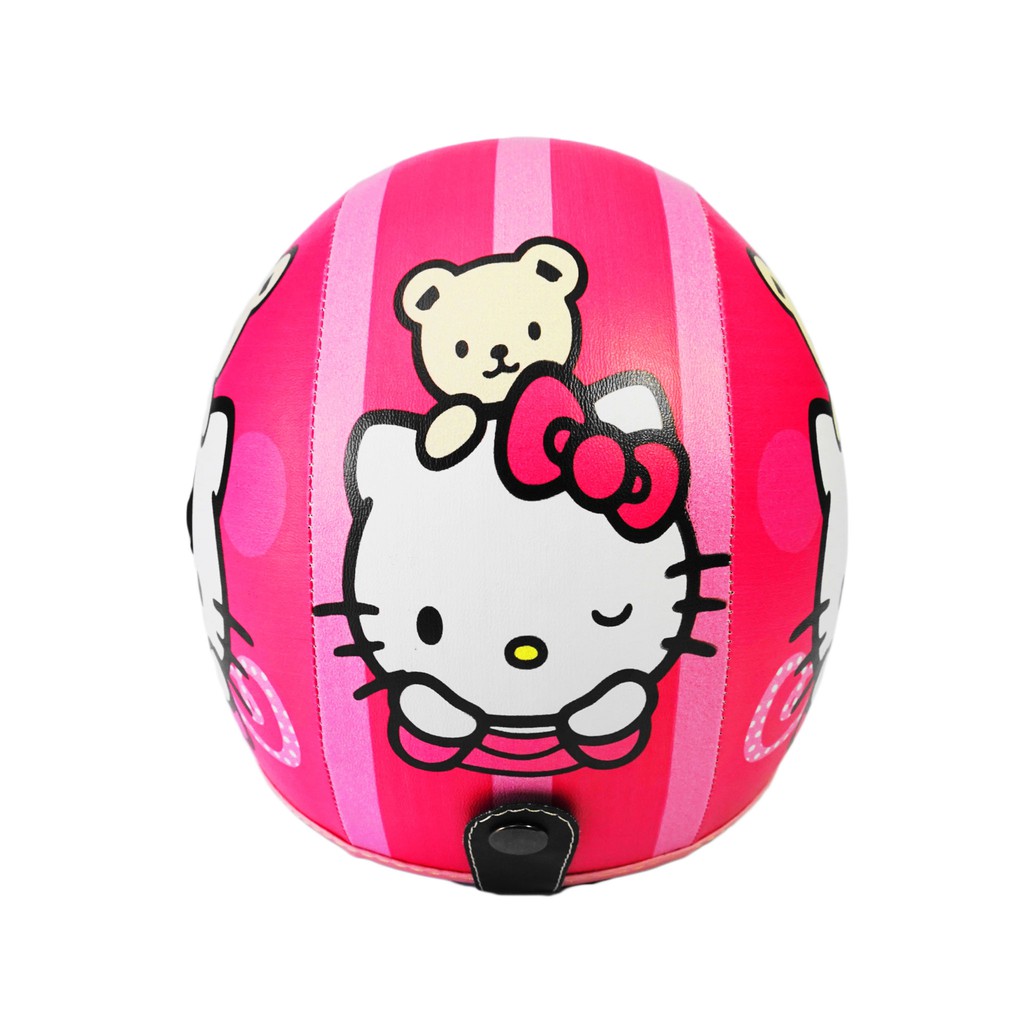 Helm Anak Cewek Standart Kaca Half Face Scoopy Original Karakter Hello Kitty