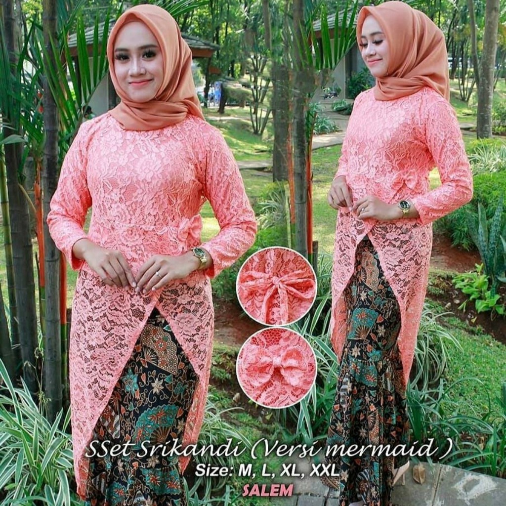 set kebaya sri kandi rok duyung -kebaya modern terlaris - kebaya fashion wanita - pakain wanita